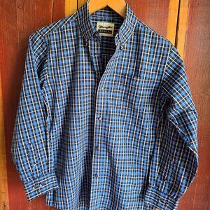 Wrangler Boys Riata Button Down Western Shirt - Youth Large